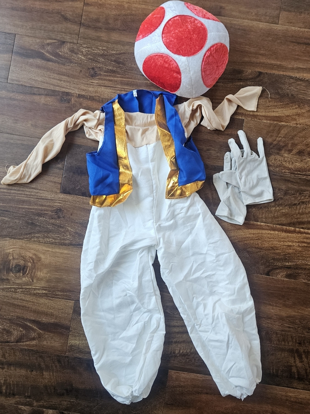 Super Mario Toad Costume Size Medium 7 - 8